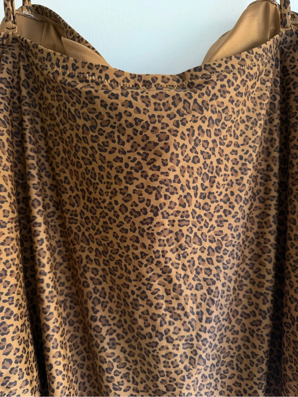 NEW J.Crew Brown Leopard Square Neck One-Piece Swimsuit plus size 24 8641
